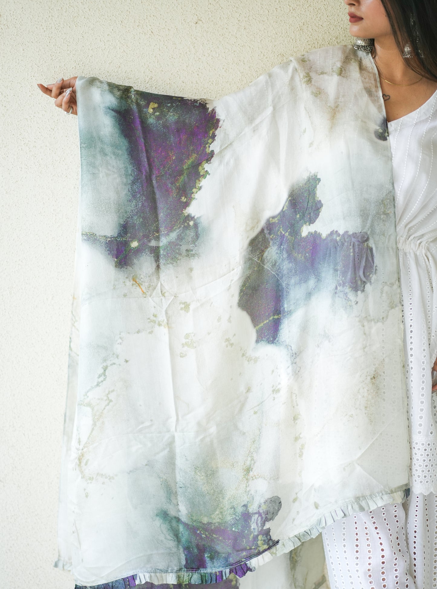 Soot Organza Silk Dupatta