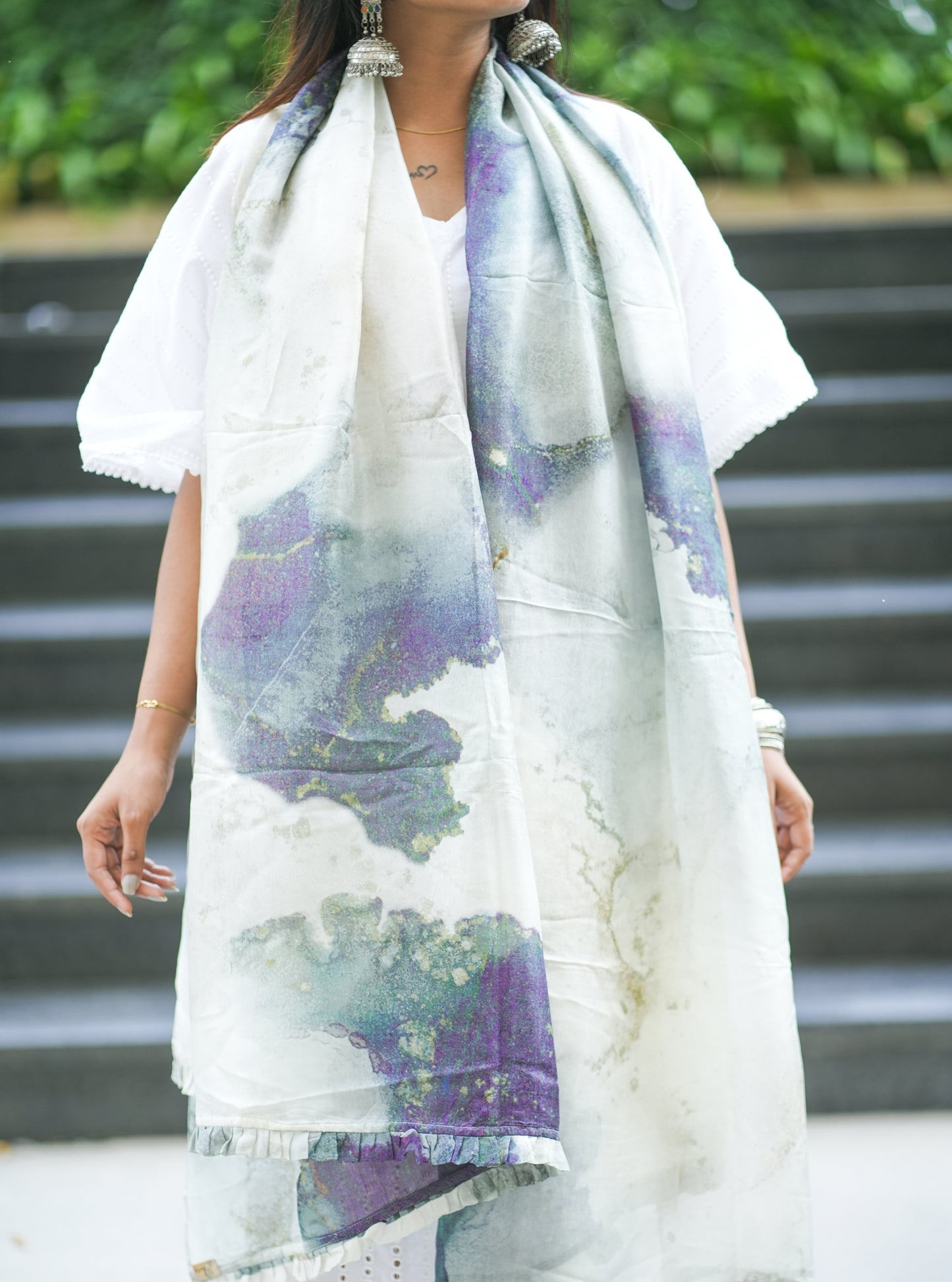 Soot Organza Silk Dupatta