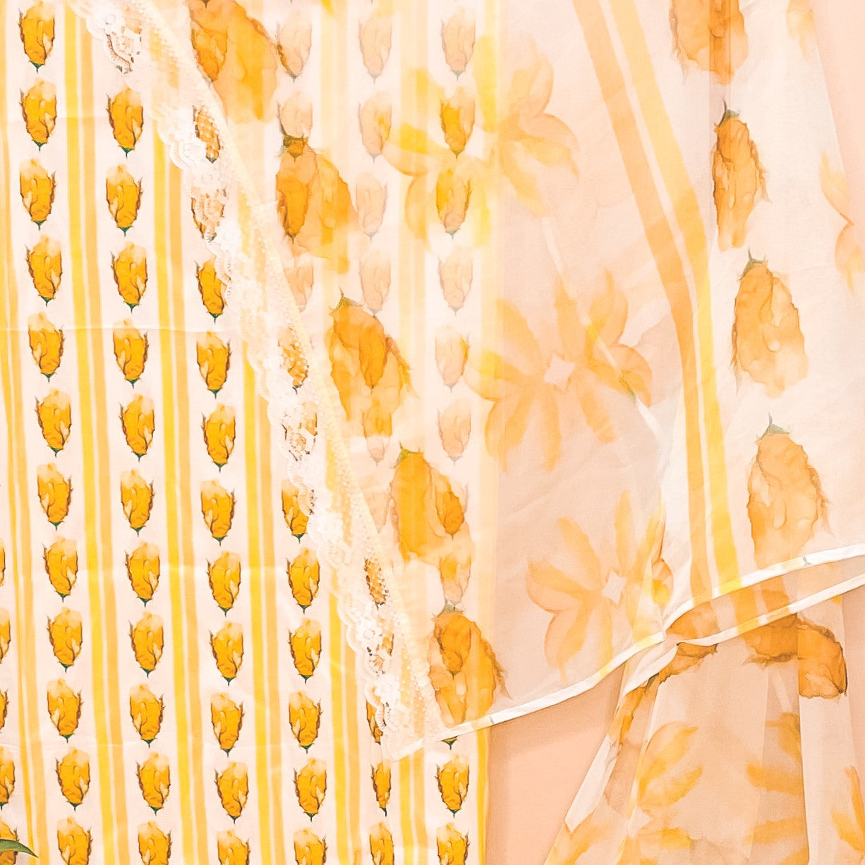 Golden Delight Suit Fabric