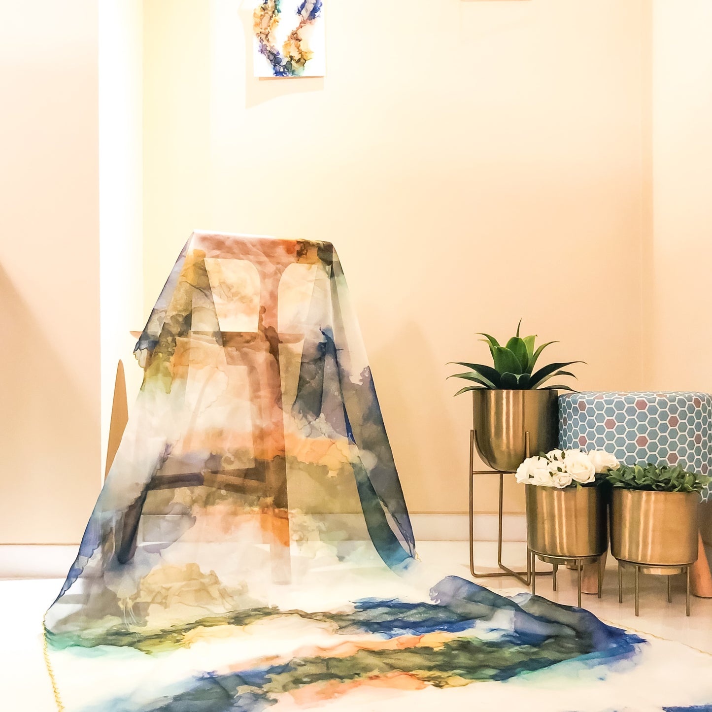 Touch of Fire Organza Dupatta