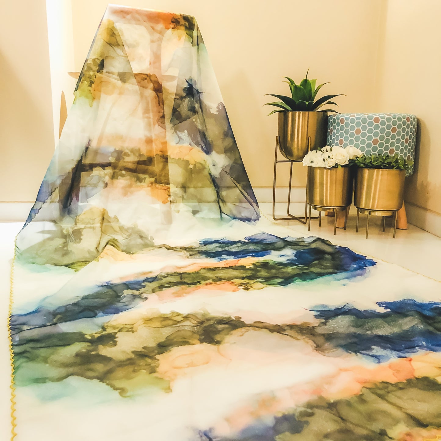 Touch of Fire Organza Dupatta