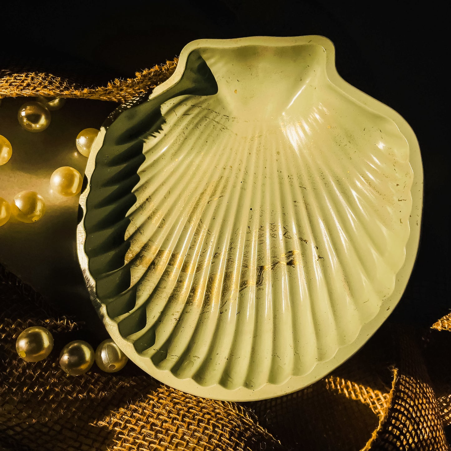 Mint Green Calm Shell Tray