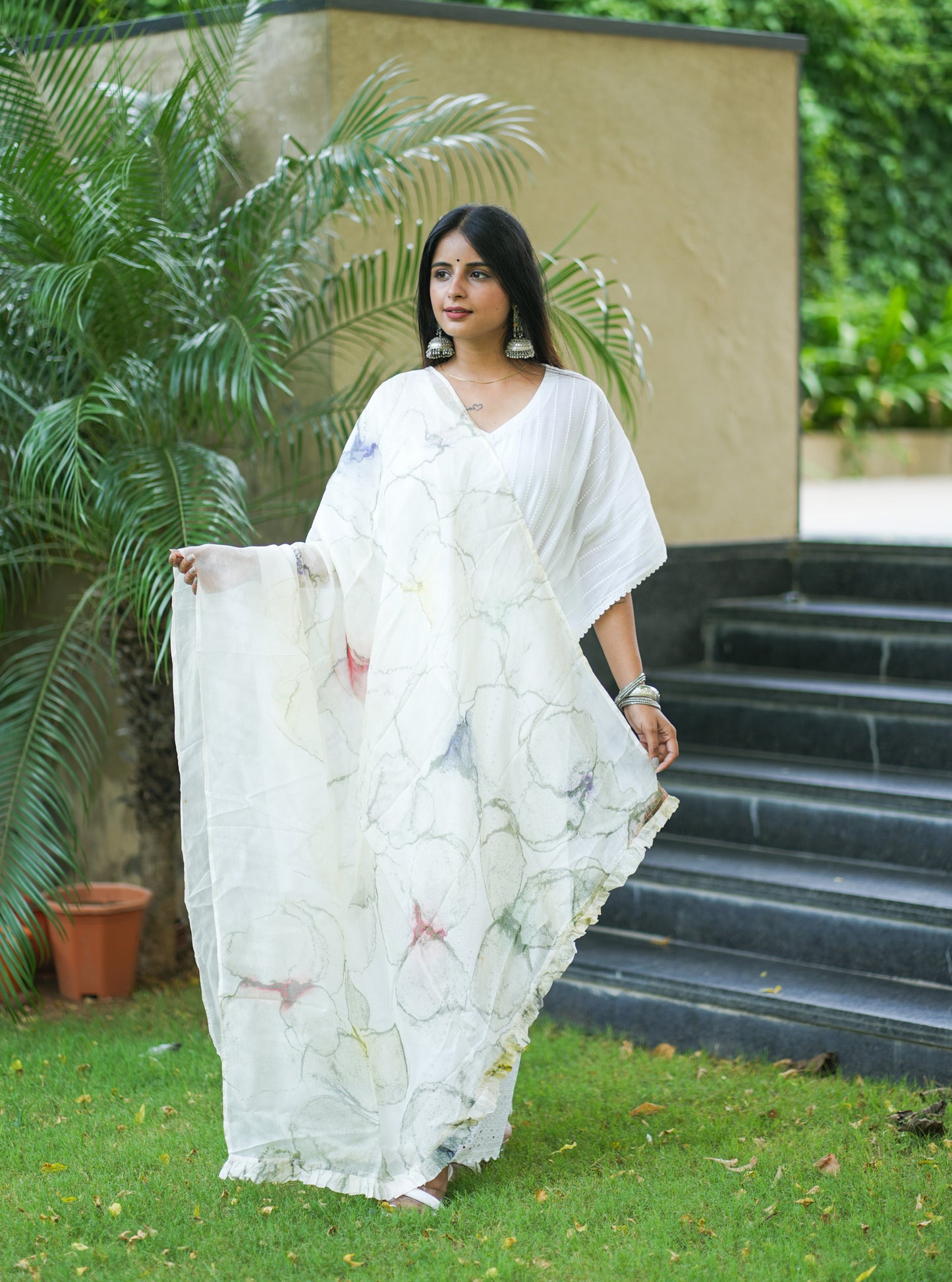 Lambent Glow Organza Silk Dupatta