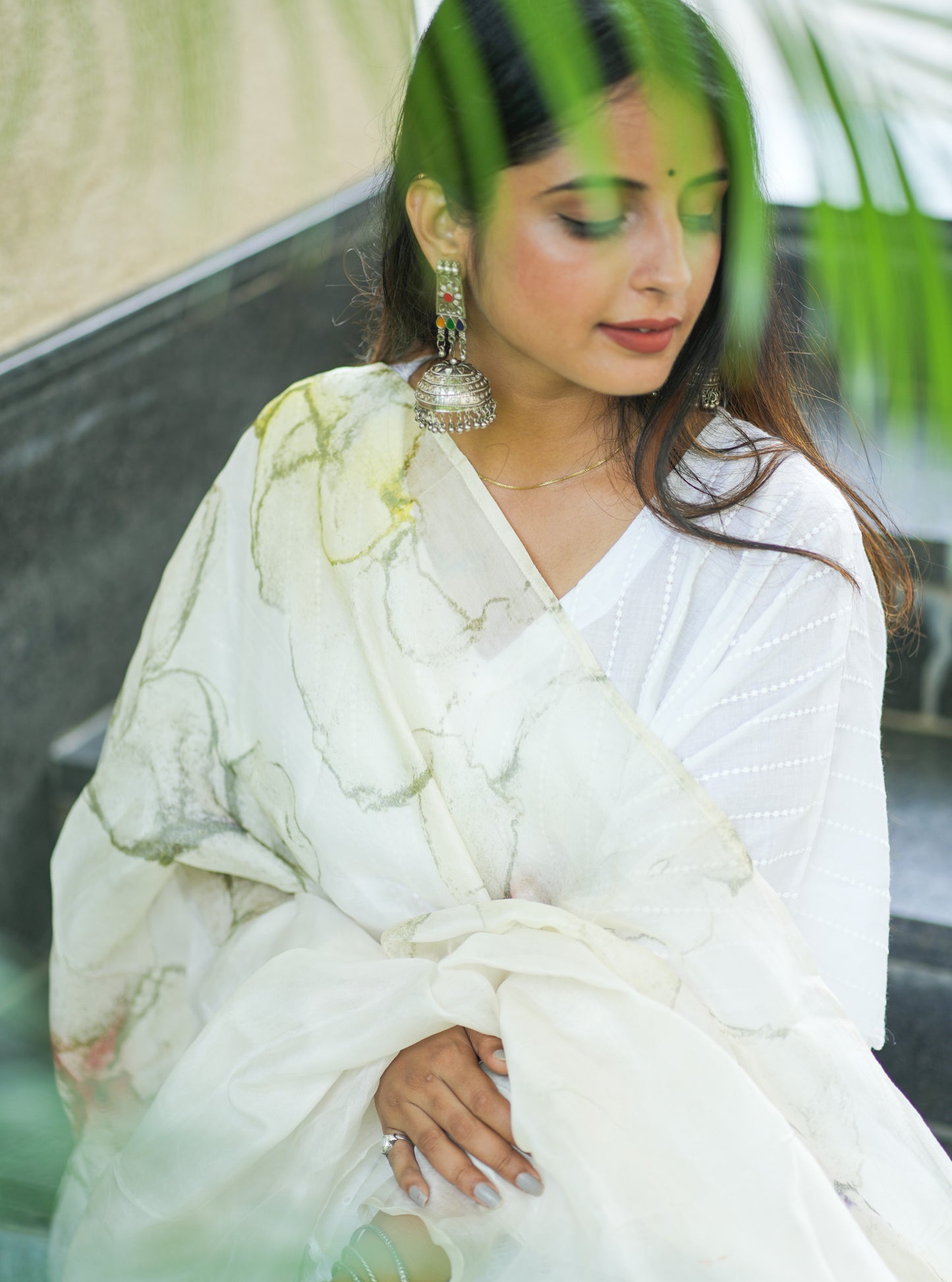 Lambent Glow Organza Silk Dupatta