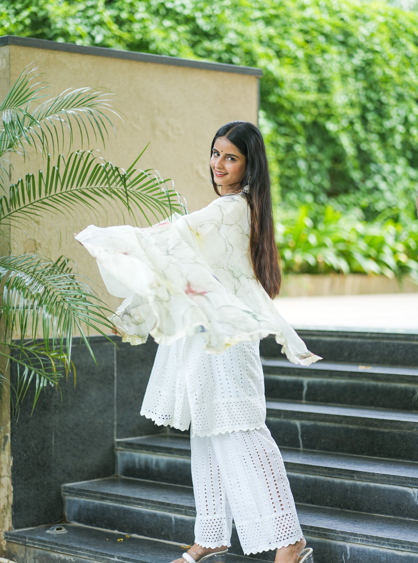 Lambent Glow Organza Silk Dupatta